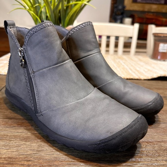 JBU Piper Water Resistant Ankle Boots B4PIP50 Gray Booties Women's 8M - Picture 1 of 12